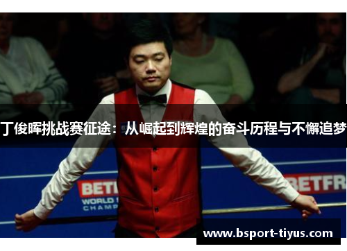 丁俊晖挑战赛征途：从崛起到辉煌的奋斗历程与不懈追梦